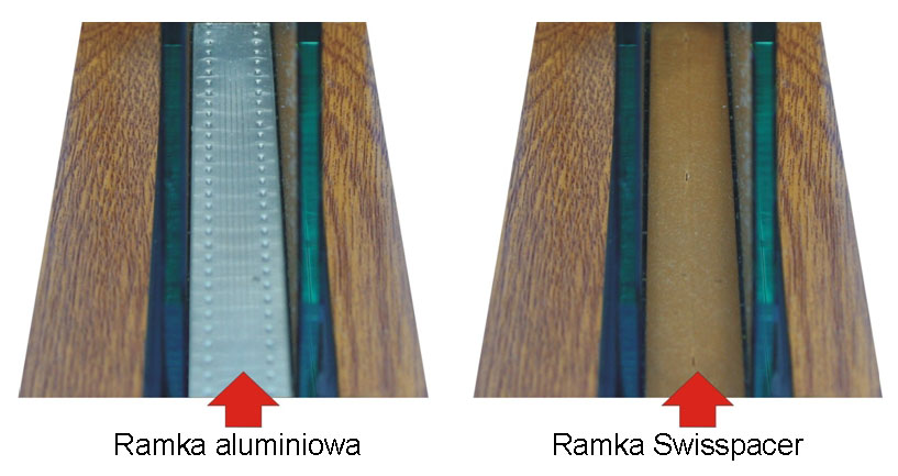 Ramki dystansowe - porównanie ramki aluminiowej i Swisspacer