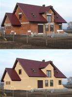 Pokoloruj dom z gow